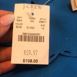 Sleeveless Laser Cut NWT J. Crew Dress